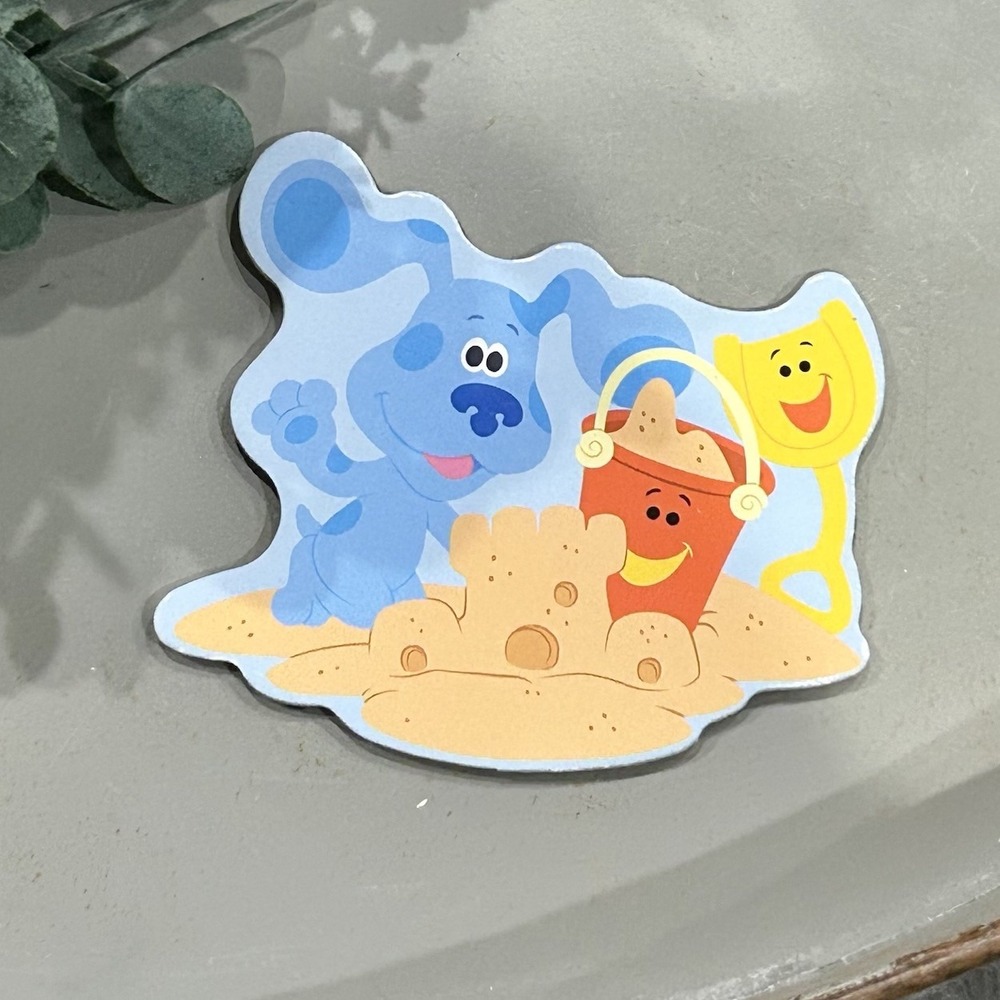 Vintage Blues Clues Puppy At The Beach Large 3.5" Magnet